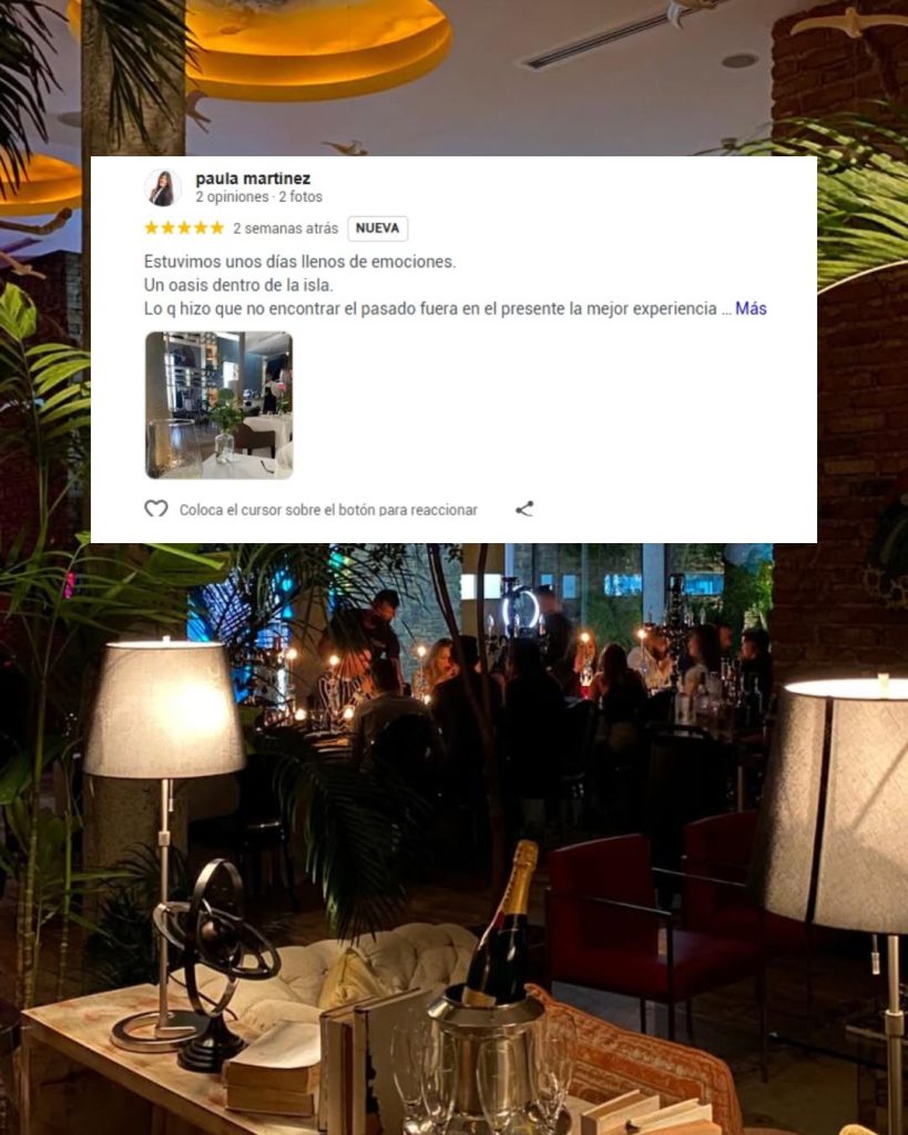 Ambiente gastronómico de Juana La Loca Rest&Bar