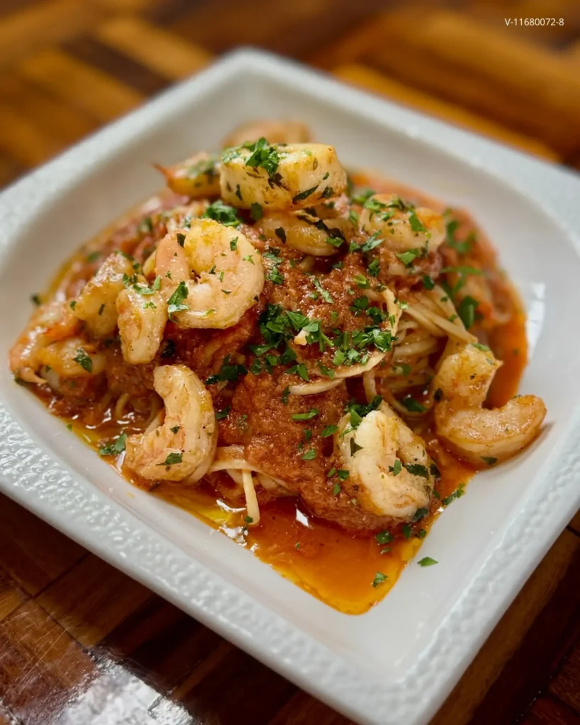 Pizzería Da Enzo en Mérida — Pasta con camarones
